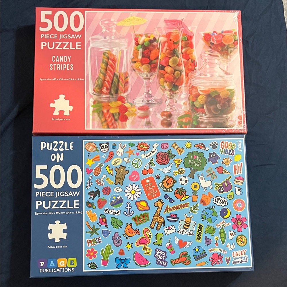 🆕 2- 500 piece Page publications Puzzle Sets